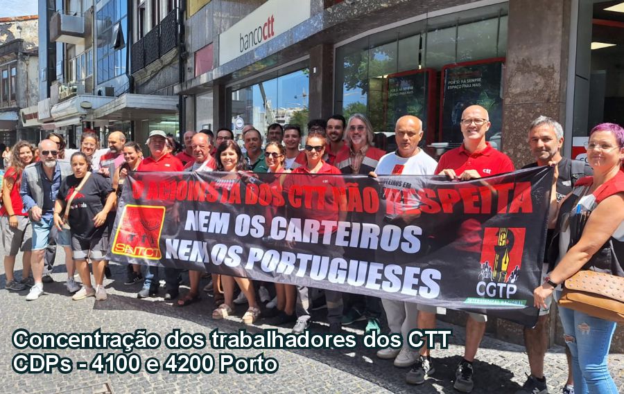 Concentração Trabalhadores do CTT Porto