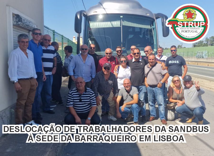 deslocação a Lisboa dos Trabalhadors da SANDBUS